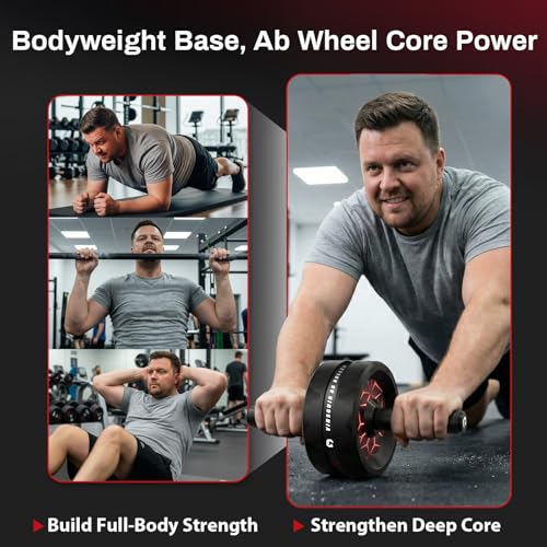 Ab Roller Wheel for Core Workout with Knee Pad – Home Gym Equipment