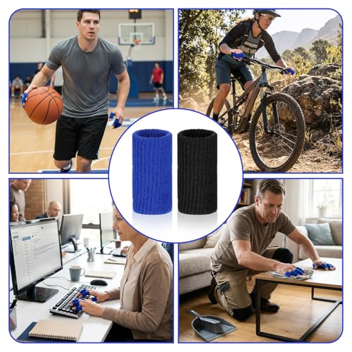 20Pcs Breathable Finger Sleeves for Sports, Arthritis, and Joint Support