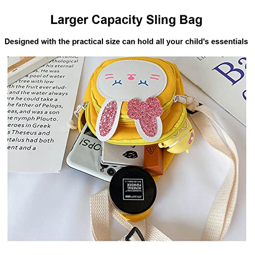 Cute Kawaii Sling Bag - Pink Bunny Small Backpack