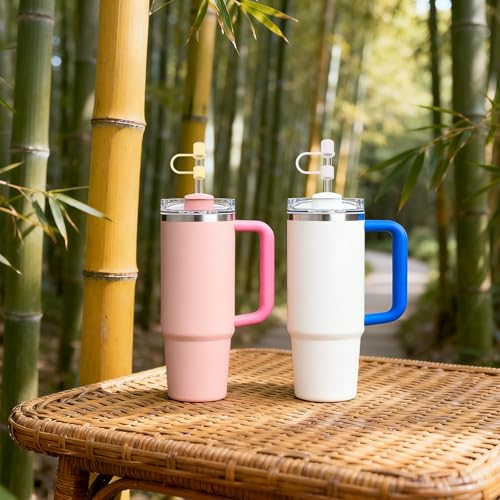 6-Piece Silicone Straw Covers for 10mm Tumbler Straws - Colorful Style