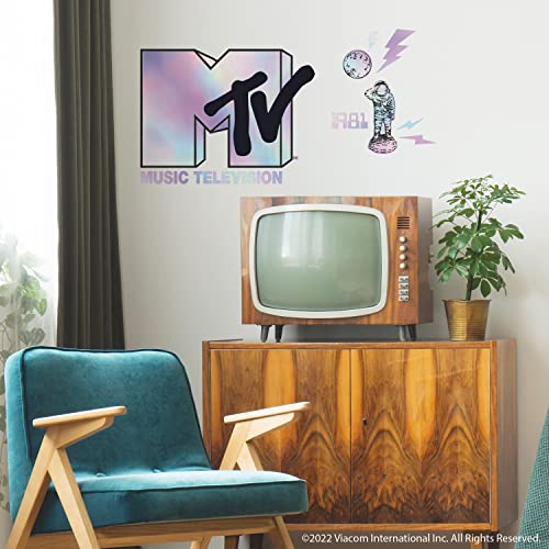 RoomMates RMK5268GM MTV Holographic Peel and Stick Giant Wall Decals
