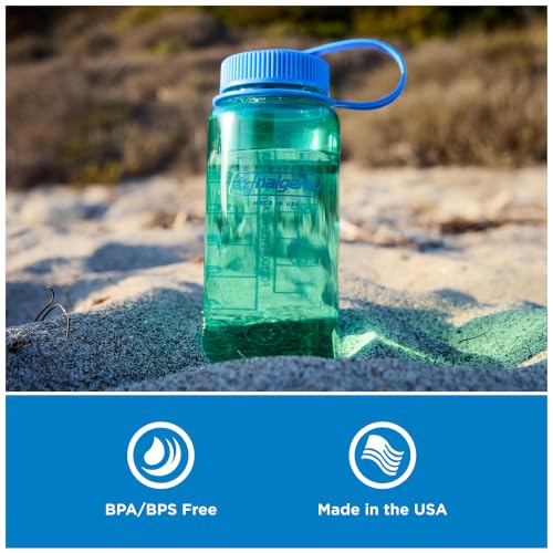 16oz Wide Mouth Water Bottle Lid - BPA-Free, Spill-Proof - Blue