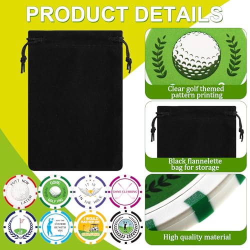 Sosation 24 Pcs Golf Ball Marker Poker Chip Set ABS / Classic Variation