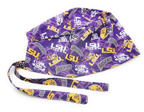 Cotton Scrub Hat with Sports Team Design - Handmade in the USA