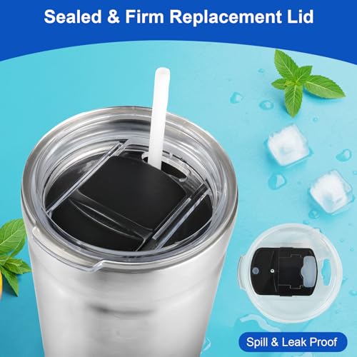 2 Pack Spill-Proof Replacement Lid for 24oz Bubba Envy S Tumbler - BPA Free