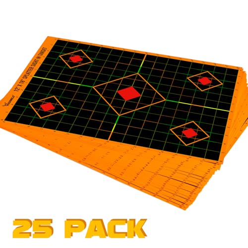 Highwild 25 Pack Splash Target - 12x18 inch Multicolor Splatter Targets
