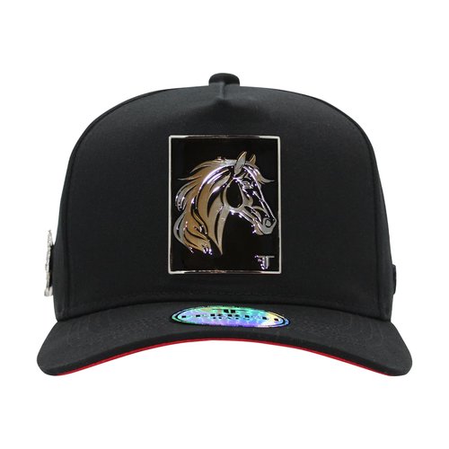 Ferreti Culiacan The Horse Hat - Premium Black Trucker Hats for Men and Women, Ball Caps for Men for Any Occasion, Gorra para Hombre Ajustable, Black Snapback Cap - Adjustable Size