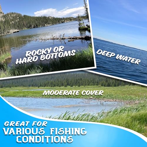Reaction Tackle Football Head Jigs for Bass & Walleye Fishing 3-Pack