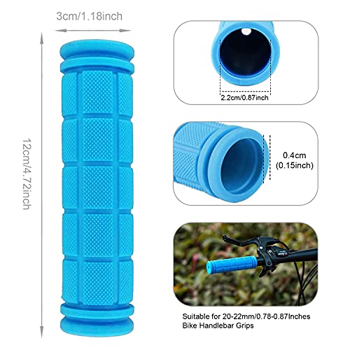 Bike Handlebar Grips with Tassels for Kids - Sky Blue