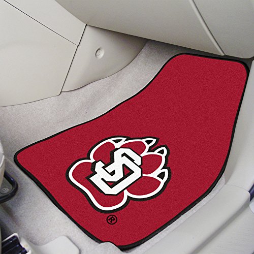 South Dakota Coyotes Carpet Car Mat Set - 2 Pieces, 17"x27"