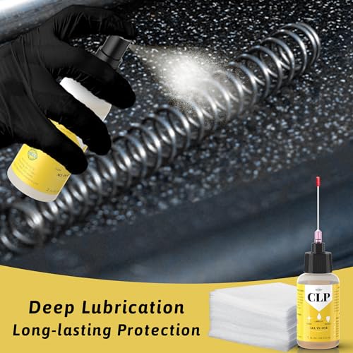 Gun Cleaning Kit with CLP Oil - 2oz & 1oz Needle Oiler