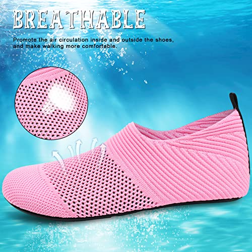 Quick-Dry Water Shoes for Men & Women - 8.5-9.5 Women/7.5-8 Men - Ablbpink