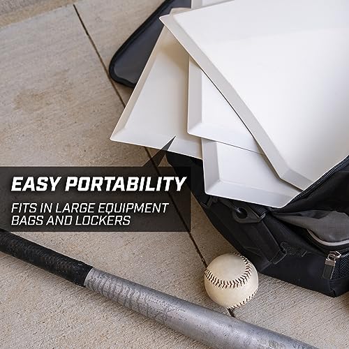 Premium 4 Piece Baseball & Softball Base Set - Heavy-Duty