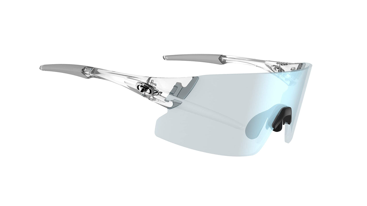 Tifosi Rail XC Shield Sunglasses (Crystal Clear w/Clarion Blue Fototec) - Ideal Cycling (Road & Gravel), Baseball, Softball