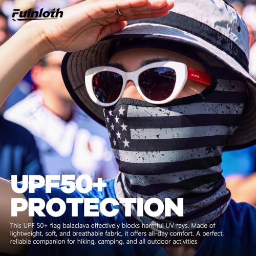 Balaclava Ski Mask - Summer UV Protection & Cooling - US Flag 1