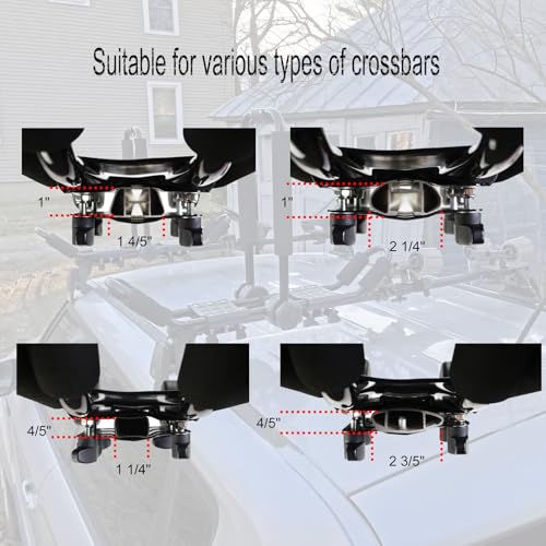Folding Kayak Roof Rack J-Bar Adjustable - 23-krf-2