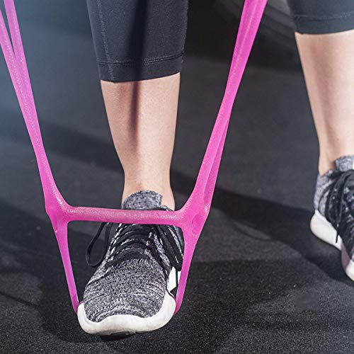 LACANEA Pink Adjustable Resistance Exercise Band Set for Full Body Workout & Physical Therapy