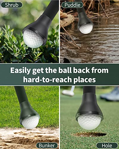 Golf Ball Retriever Cup - Portable Grip Sucker Tool for Putters