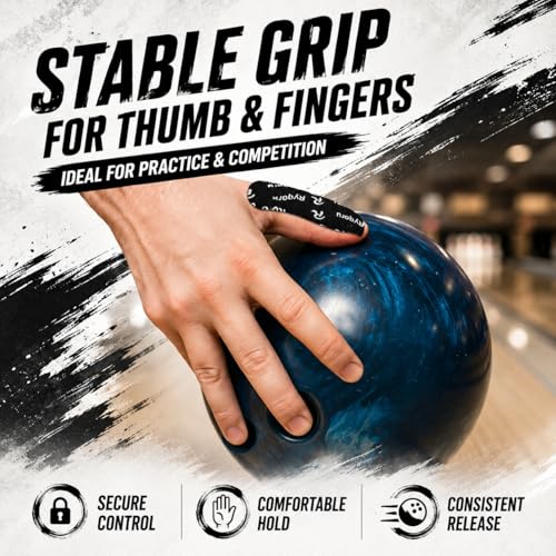 Bowling Thumb Tape - 120 Pre-Cut Fast Release Strips, Black