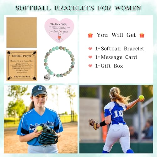 Softball Bracelet Accessories for Teen Girls - Variation A