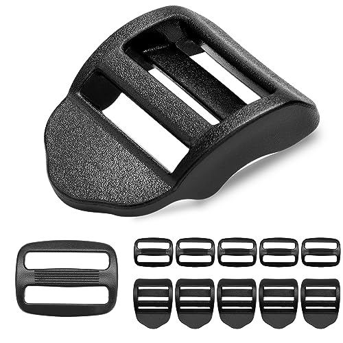 6 Pcs Ladder Lock & Tri-Glide Buckles for 1 Inch Straps