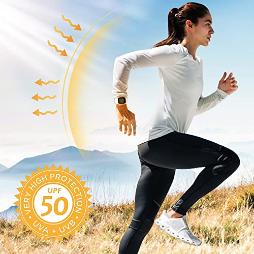 Women's UPF 50+ Long Sleeve Sun Protection Rash Guard Shirt