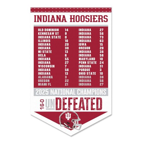 Indiana Hoosiers National Champions Banner - 15x24 Inch