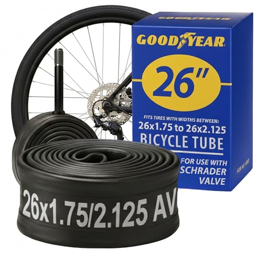 26" x 1.8"-2.1" Bicycle Tube - Durable Butyl Rubber for Cycling