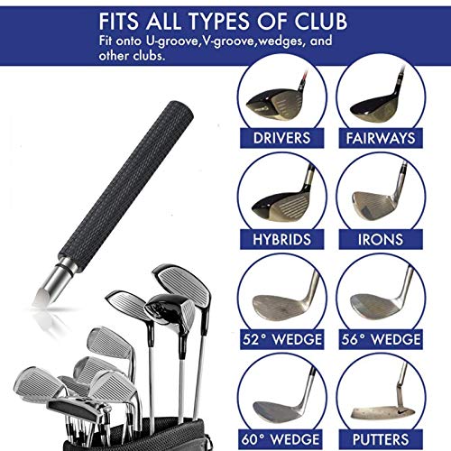 Golf Club Groove Sharpener Tool - U & V Grooves - Black