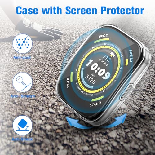 Amazfit Bip 5 Screen Protector Case - Clear - 3 Packs