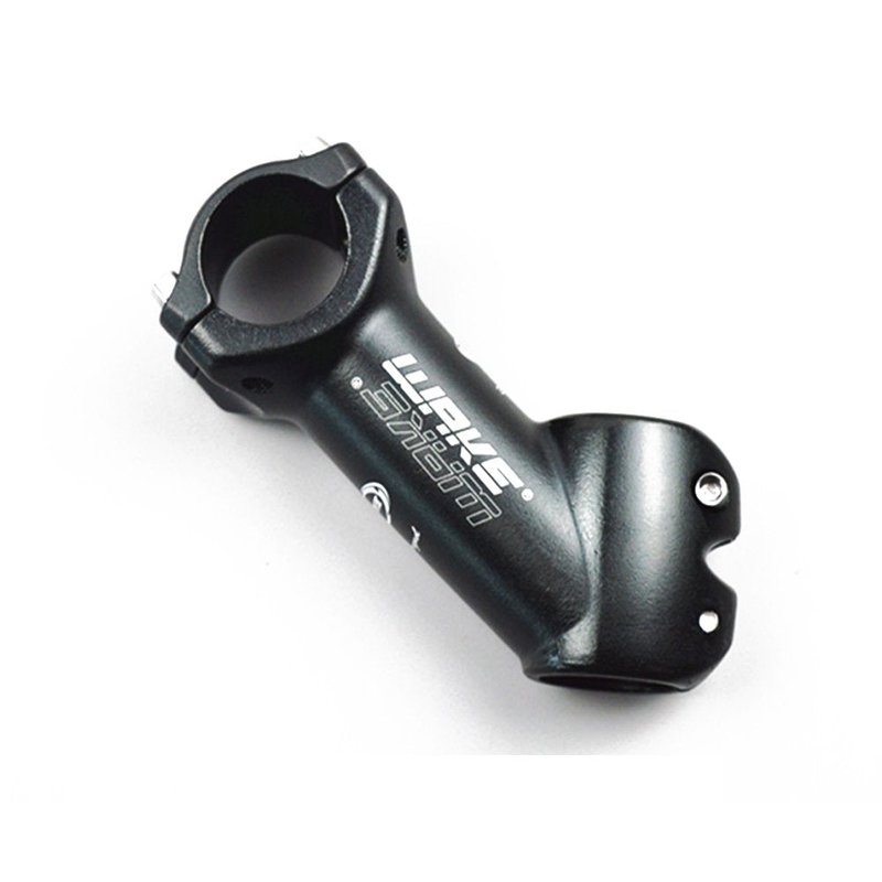 MTB Stem 45 Degree 31.8 90mm Bike Stem Wake Mountain Bike Stem Short Handlebar Stem Riser for Most Bicycle, Road Bike, MTB, BMX, Fixie Gear, Cycling (Aluminum Alloy, Black)