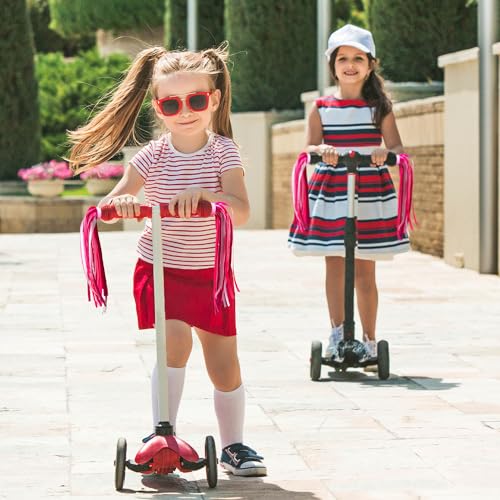 Bike Streamers for Kids - Pink Tassels for Bicycles & Scooters