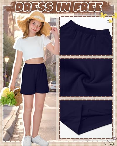 Girls' Athletic Shorts - 3 Pack Summer Set
