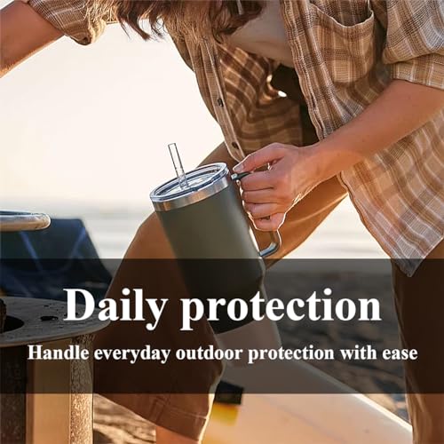 Silicone Protective Boot for Yeti Rambler Tumblers - Transparent+Transparent