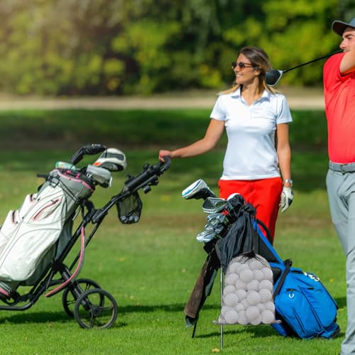 Golf Ball Storage Bags - 4 Pcs Mesh Drawstring Organizers