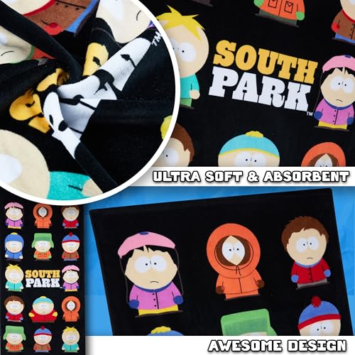 South Park Beach Towel for Adults Teens Soft Absorbent Quick Dry Pool