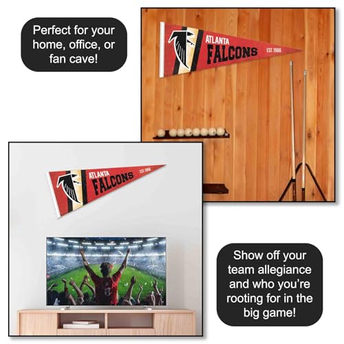 Atlanta Falcons Vintage Retro Pennant Flag - 12x30 Inch