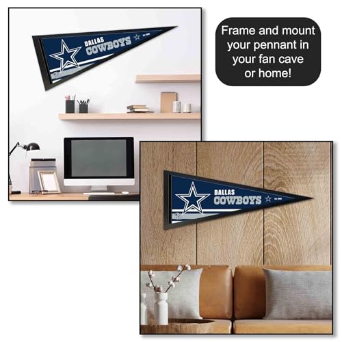 Dallas Cowboys Pennant Banner Flag - 12x30 Inch Felt Flag