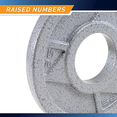 Olympic Cast Iron Grip Plates - 2.5lb for Home Gym Training