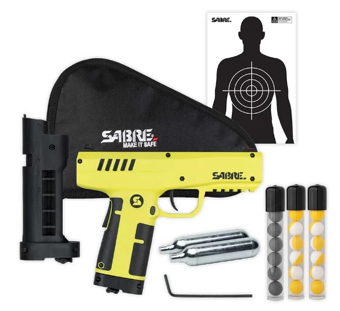 Home Defense Projectile Launcher Kit - Large Size with 7 Impact Projectiles