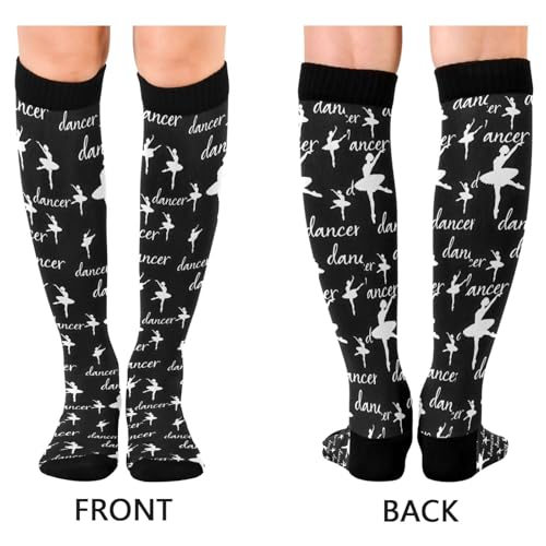 Compression Socks for Men & Women - Knee High Athletic Support - One Size