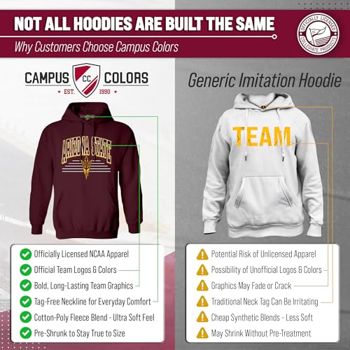 NCAA Overtime Classics Hooded Sweatshirt Men Women - Campus Colors
