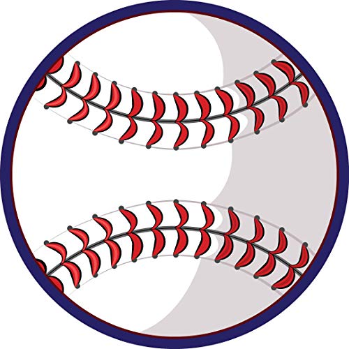 Baseball Locker Room Magnets - 5.75 Inch Round Decoration