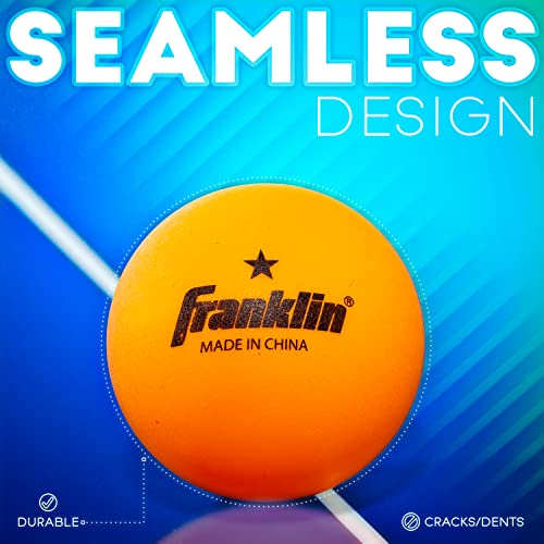 Official 40mm Orange Ping Pong Balls - 1-Star Quality, 6 Pack