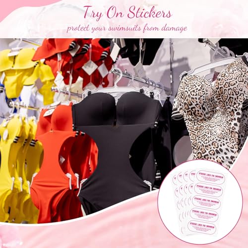 Swimwear Try On Stickers - Adhesive Hygiene Liners (50 Pack)