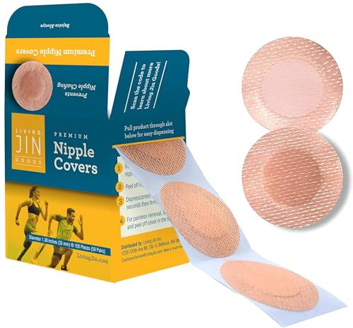 Nipple Covers for Men - 100 Pcs Anti-Chafing Sports Protectors