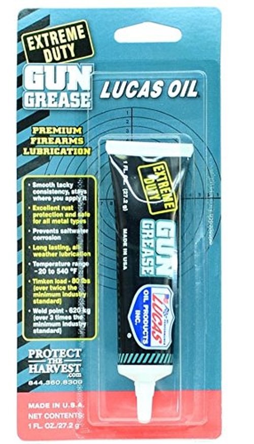 Lucas Extreme Duty 4oz Bore Solvent, Gun Oil, CLP & 1oz Needle Oiler, Grease Tube
