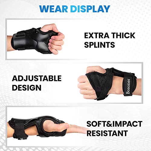 Wrist Guards for Roller Skating & Skateboarding - Large (Adults)