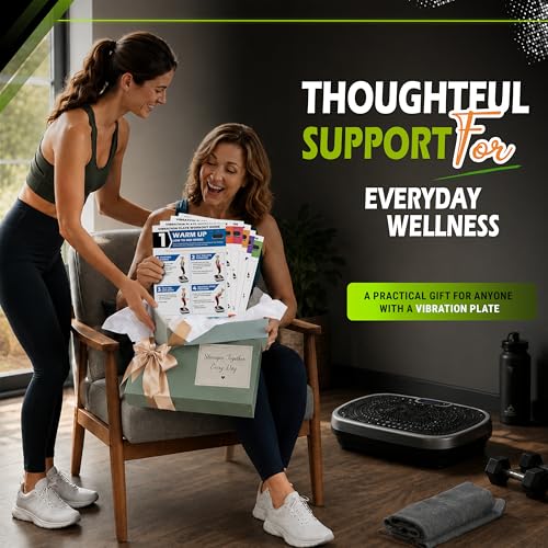 Vibration Plate Workout Poster with 30-Day Plan for Home Fitness