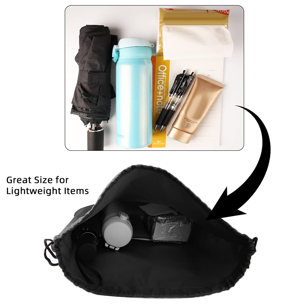 GoodtoU Drawstring Backpack Bulk, 60 Pcs Draw String Bags Cinch Bag Drawstring Gym Bag Sackpack Bags for Women Men, Black
